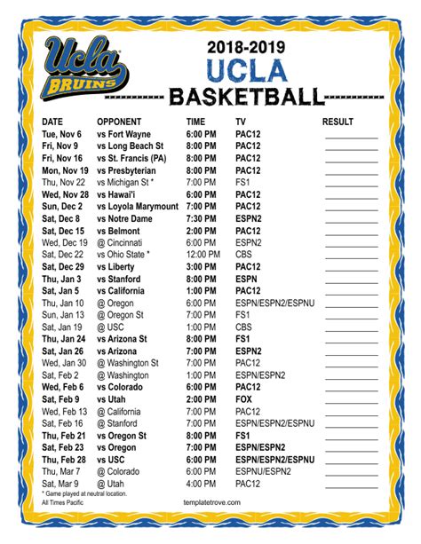 espn ucla basketball schedule